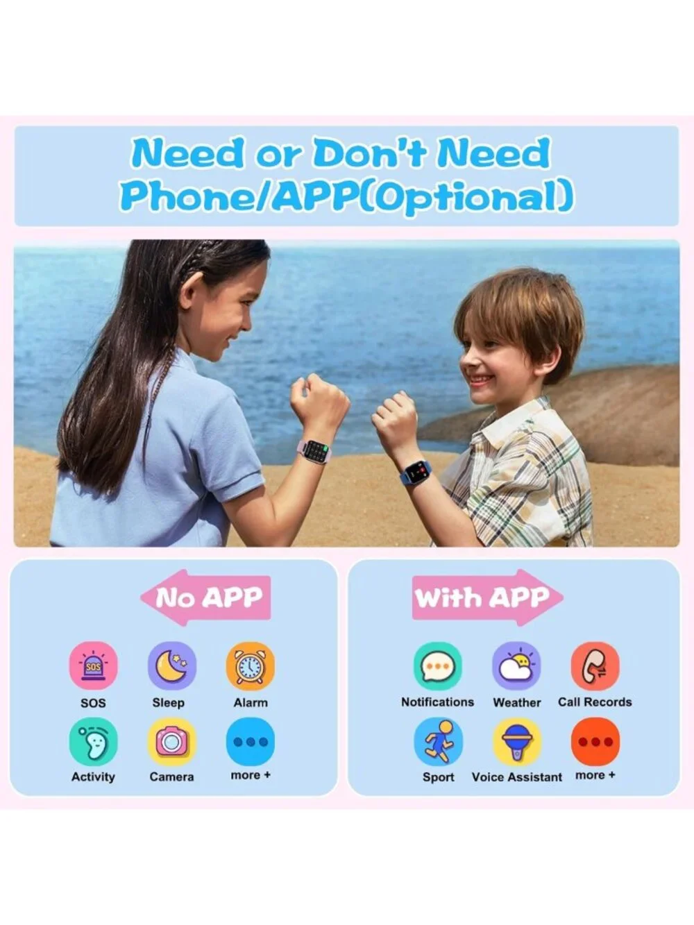 Kids Smart Watch 1.85